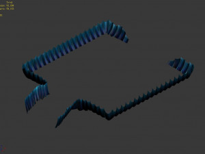 terrain-seabed-fish railing 3D 모델