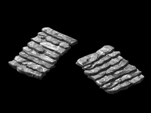 terrain-mountain-stone ladder 982 3D Model