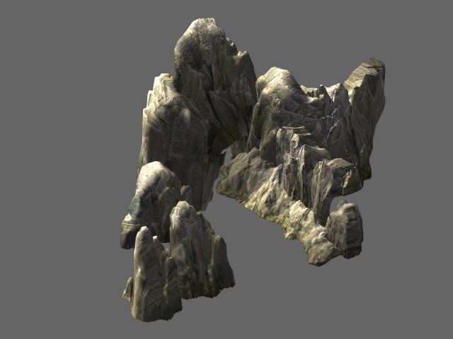 terrain-mountain-stone 83 3D Model .c4d .max .obj .3ds .fbx .stl .blend 