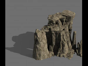 Gel&auml;nde-Berg-Stein 85 3D Modell