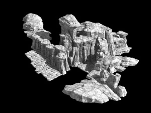 terrain-mountain-stone-stairs 30 3D Model
