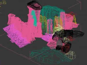 terrain-mountain-stone-stairs 30 3D Model