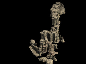 terrain-mountain-stone-stairs 32 3D 模型