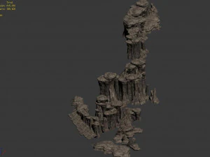 terrain-mountain-stone-stairs 32 3D Model