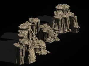 terrain-mountain-stone-stairs 326 Modelo 3D