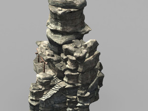 terrain-mountain-stone mountain 071 3D Model