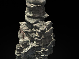 terrain-mountain-stone mountain 071 Modello 3D