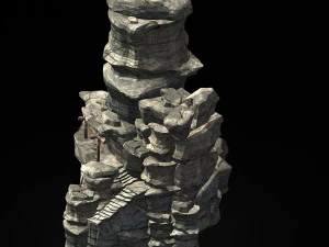 terrain-mountain-stone mountain 071 3D Model