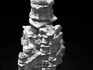 terrain-mountain-stone mountain 071 3D Model