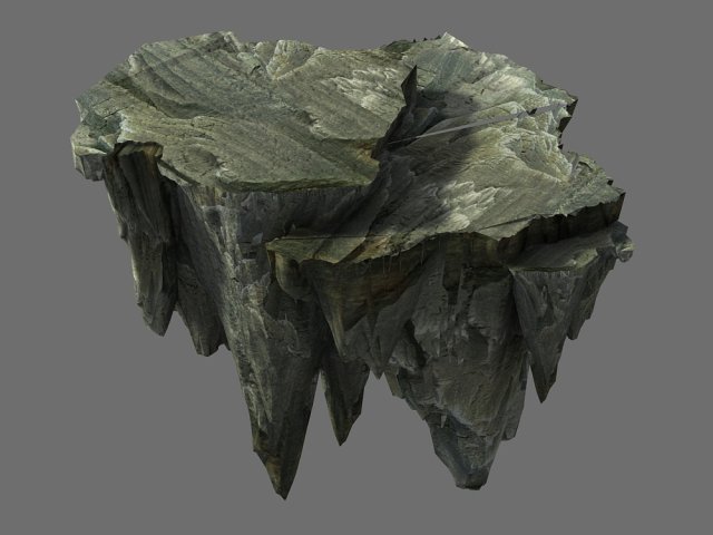terrain-mountain-stone mountain 0734 Modelo 3D .c4d .max .obj .3ds .fbx .stl .blend 