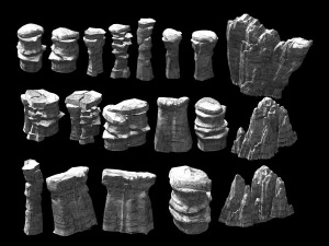 terrain-mountain-stone mountain 0767 3D Model
