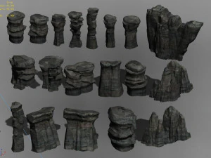 terrain-mountain-stone mountain 0767 3D Model