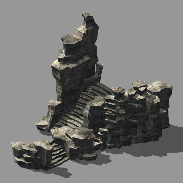terrain-mountain-stone mountain-stone ladder 07 Modello 3D .c4d .max .obj .3ds .fbx .stl .blend 