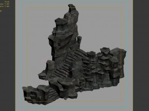 terrain-mountain-stone mountain-stone ladder 07 Modello 3D