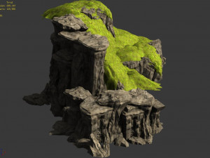 terrain-mountain-stone-vegetation 32 3D Model