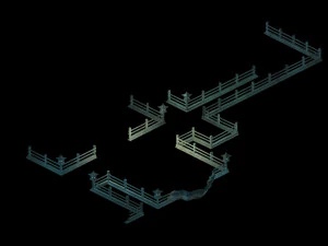 terrain-corridor-stone-railing 28 3D Model