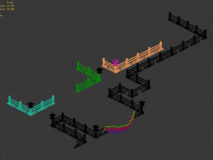 terrain-corridor-stone-railing 28 3D Model