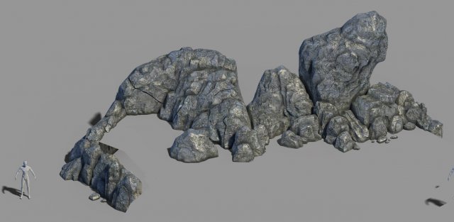 emei-stone-mountain 52 Model 3D .c4d .max .obj .3ds .fbx .stl .blend 