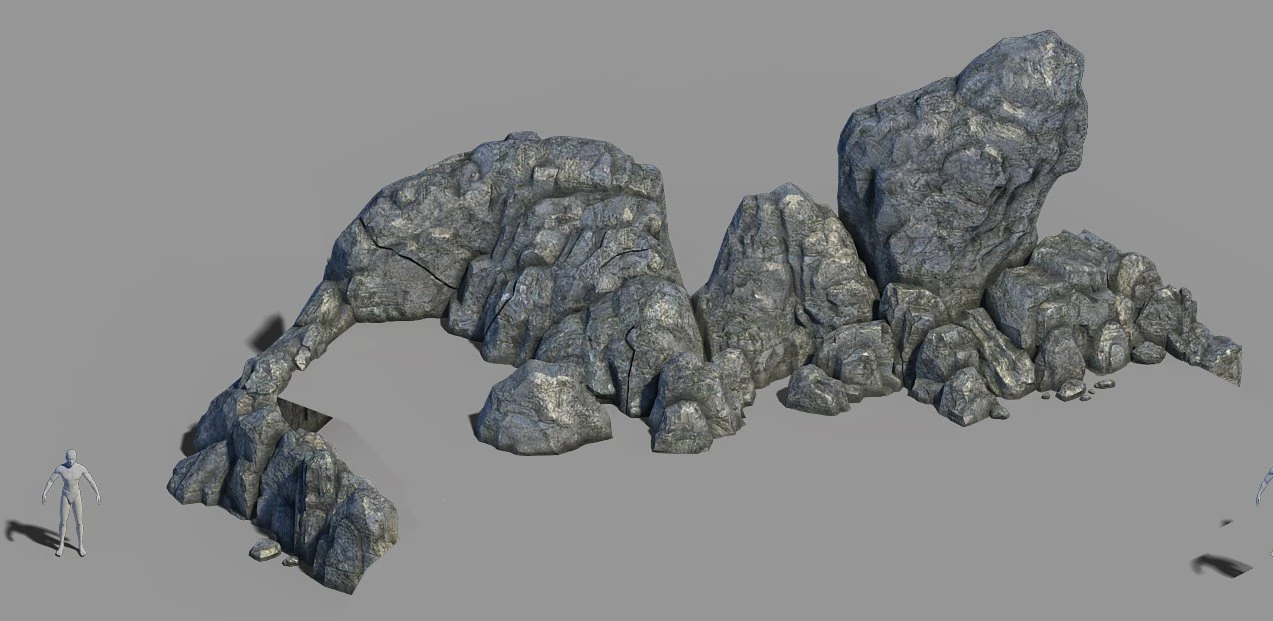 emei-stone-mountain 52 3D Model .c4d .max .obj .3ds .fbx .stl .blend 