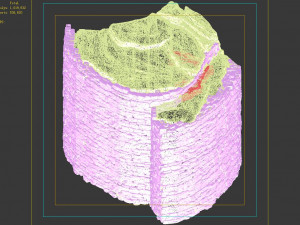 emei-stone-mountain-stone wall Model 3D