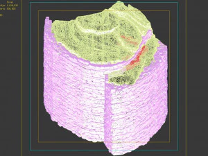 emei-stone-mountain-stone wall 3D Model