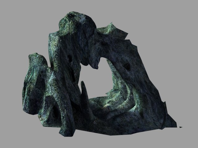 submarine topography-cave 23 3D 模型 .c4d .max .obj .3ds .fbx .stl .blend 