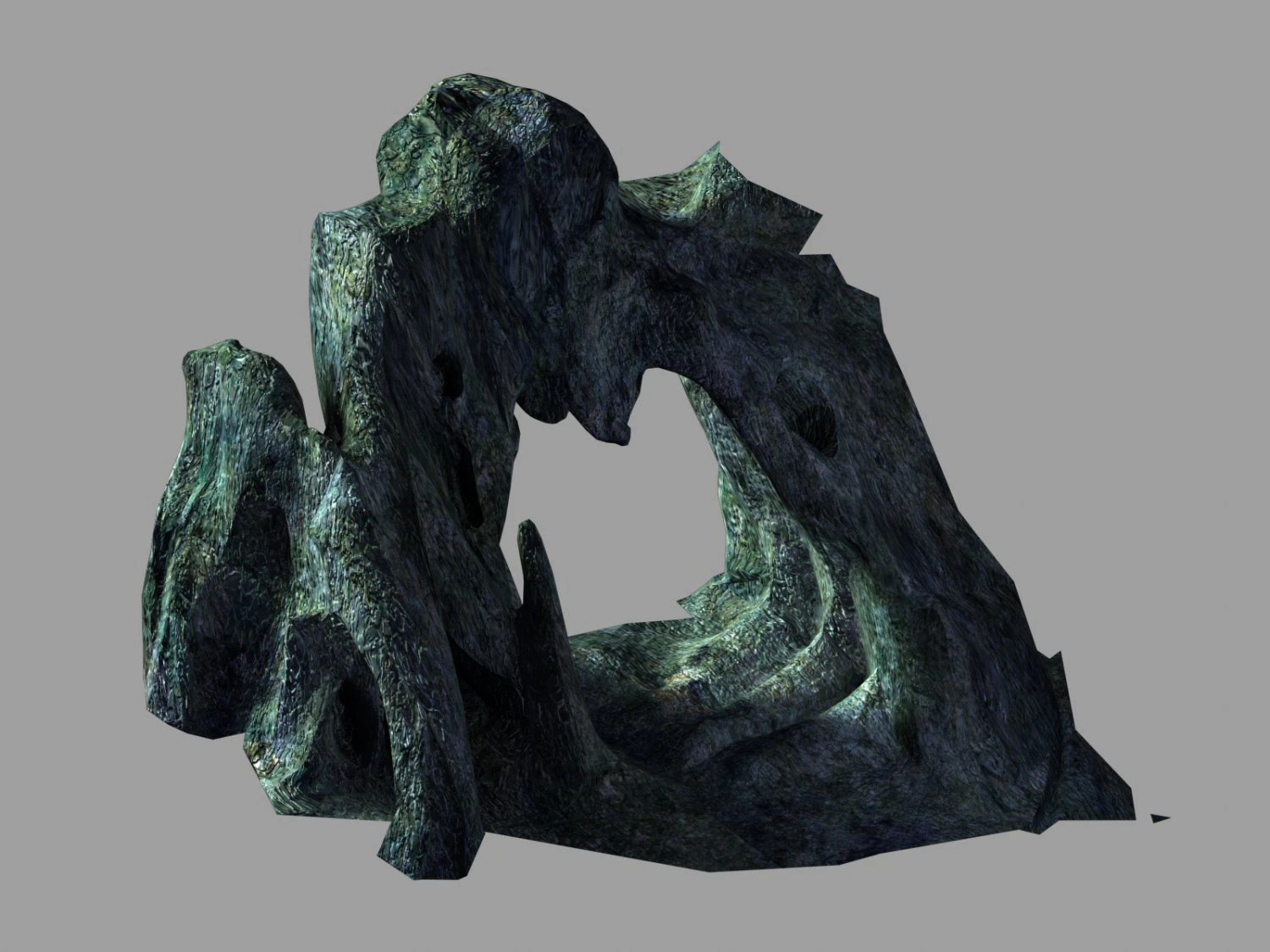 submarine topography-cave 23 3D Model .c4d .max .obj .3ds .fbx .stl .blend 