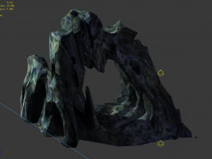 submarine topography-cave 23 3D Model