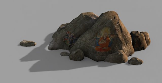 riverside-rocks 558 3D-Modell .c4d .max .obj .3ds .fbx .stl .blend 