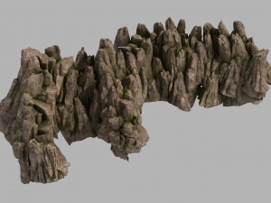 hongri taoist temple-gravel cave 3D Model