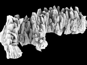 hongri taoist temple-gravel cave Modelo 3D