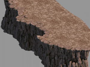hongri taoist temple-dark terrain 01 3D Model