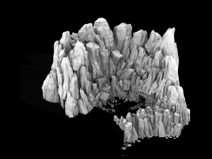 hongri taoist temple-mine 3D Model