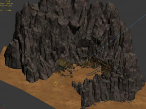 hongri taoist temple-mine 3D Model
