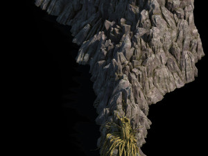 hongri taoist temple-mountains 3D Model