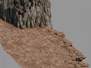 hongri taoist temple-mountain topography 3D Model