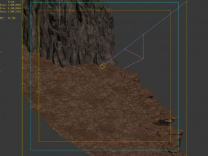 hongri taoist temple-mountain topography 3D Model