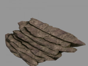 hongri taoist temple-stone ladder 02 3D Model
