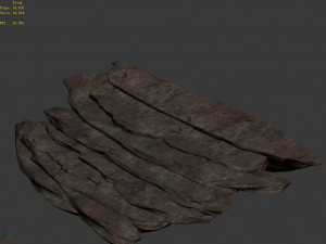 hongri taoist temple-stone ladder 02 Model 3D