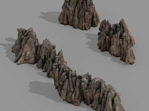 hongri taoist temple-stone 3D Model