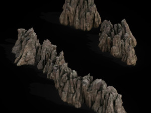 hongri taoist temple-stone Modèle 3D
