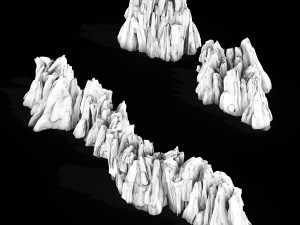 hongri taoist temple-stone Modèle 3D