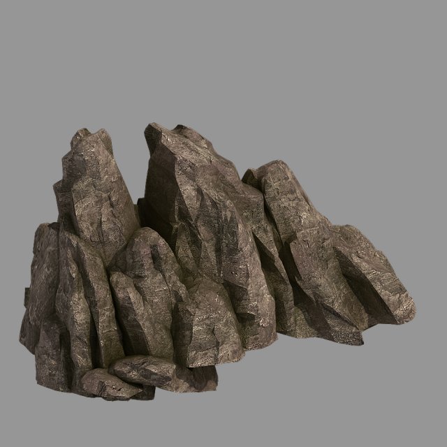 hongri taoist temple-stone 01 Model 3D .c4d .max .obj .3ds .fbx .stl .blend 