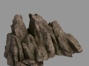 hongri taoist temple-stone 01 Modelo 3D
