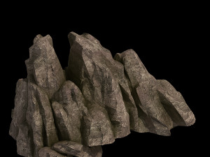 hongri taoist temple-stone 01 Model 3D