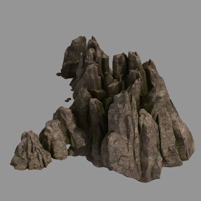 hongri taoist temple-stone 02 3D 모델 .c4d .max .obj .3ds .fbx .stl .blend 