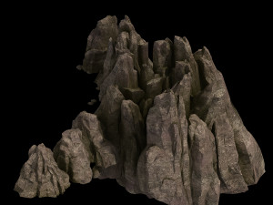 hongri taoist temple-stone 02 3D 모델