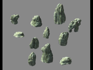 granite-small stones 12 3D Model