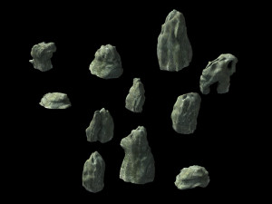 granite-small stones 12 3D Model
