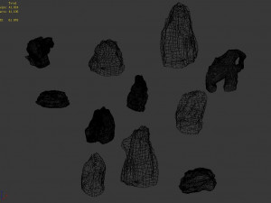 granite-small stones 12 3D Model